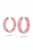Сережки Swarovski 5657726 MATRIX колір рожевий
