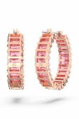 Сережки Swarovski 5657726 MATRIX колір рожевий