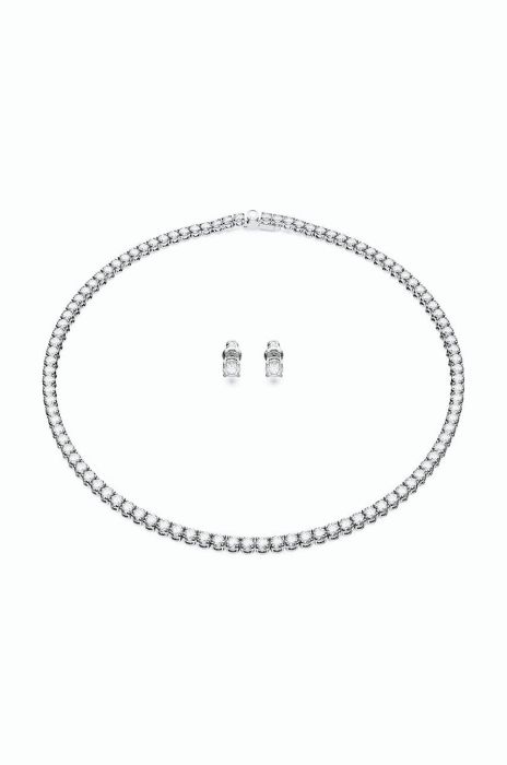 Кольє і сережки Swarovski 5647730 RE MATRIX колір срібний Кольє і сережки Swarovski 5647730 RE MATRIX колір срібний