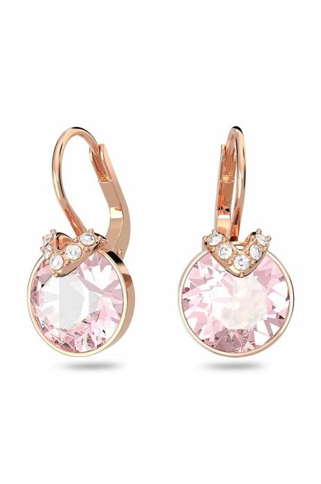 Сережки Swarovski Bella колір рожевий (2981899)