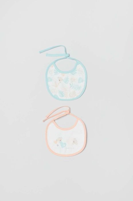 Дитячий слюнявчик OVS 2-pack колір рожевий (3175001) Дитячий слюнявчик OVS 2-pack колір рожевий (3175001)