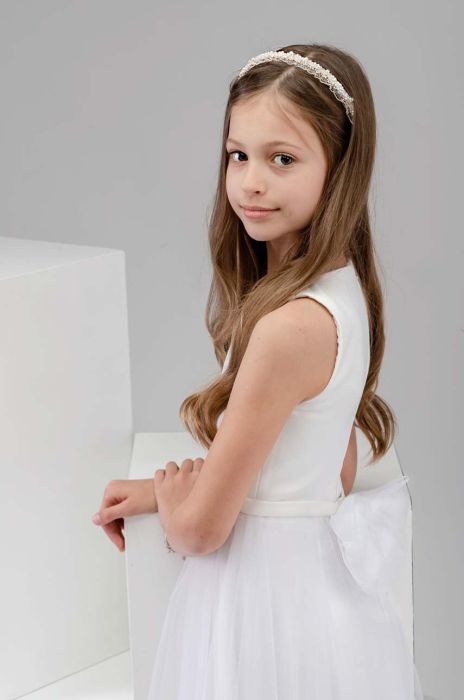 Дитяча гумка для волосся Jamiks MACARENA колір бежевий Дитяча гумка для волосся Jamiks MACARENA колір бежевий