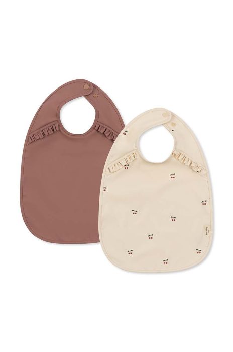 Дитячий слюнявчик Konges Sl?jd 2-pack колір рожевий (3260310) Дитячий слюнявчик Konges Sl?jd 2-pack колір рожевий (3260310)