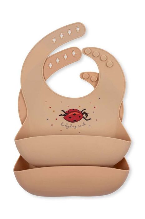 Дитячий слюнявчик Konges Sl?jd 2-pack колір рожевий (3260315) Дитячий слюнявчик Konges Sl?jd 2-pack колір рожевий (3260315)