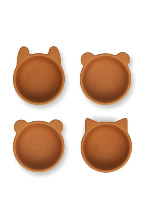 Дитяча миска Liewood 4-pack колір жовтий (3276800) Дитяча миска Liewood 4-pack колір жовтий (3276800)