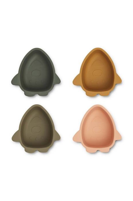 Дитяча миска Liewood 4-pack колір блакитний (3276802)