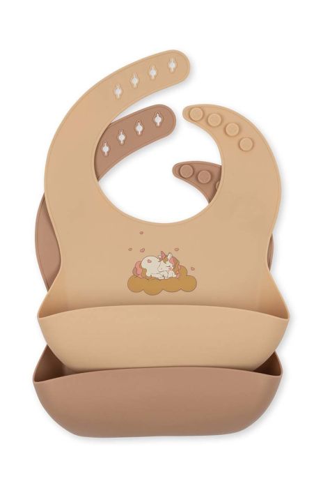 Дитячий слюнявчик Konges Sl?jd 2-pack колір бежевий (2929109) Дитячий слюнявчик Konges Sl?jd 2-pack колір бежевий (2929109)