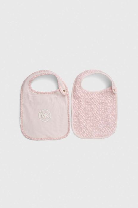 Дитячий слюнявчик Michael Kors 2-pack колір рожевий (3143774) Дитячий слюнявчик Michael Kors 2-pack колір рожевий (3143774)
