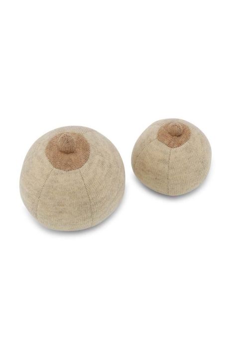 Іграшка для немовлят Konges Sl?jd 2-pack колір бежевий Іграшка для немовлят Konges Sl?jd 2-pack колір бежевий