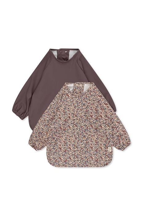 Дитячий слюнявчик Konges Sl?jd 2-pack колір бордо (2995170) Дитячий слюнявчик Konges Sl?jd 2-pack колір бордо (2995170)