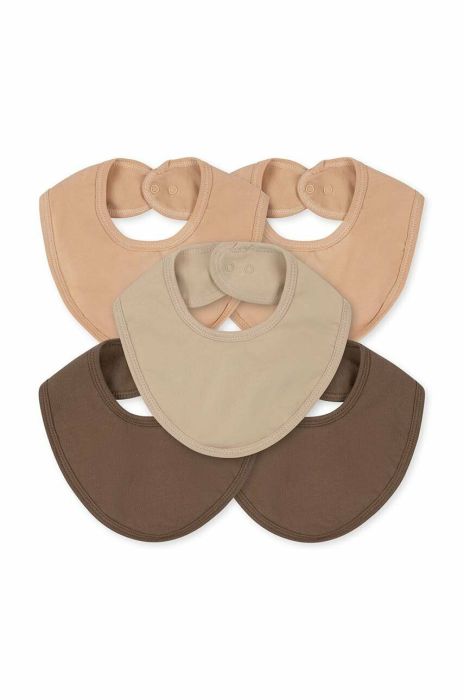 Дитячий слюнявчик Konges Sl?jd 5-pack колір бежевий (2999243) Дитячий слюнявчик Konges Sl?jd 5-pack колір бежевий (2999243)