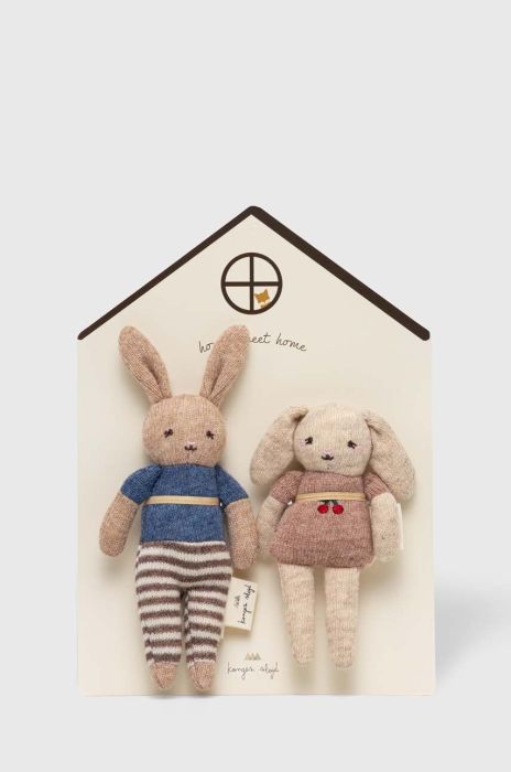 М'яка іграшка для немовлят Konges Sl?jd 2-pack колір бежевий (3257360) М'яка іграшка для немовлят Konges Sl?jd 2-pack колір бежевий (3257360)