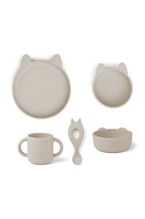 Обідній набір для дітей Liewood колір бежевий (3278632) Обідній набір для дітей Liewood колір бежевий (3278632)