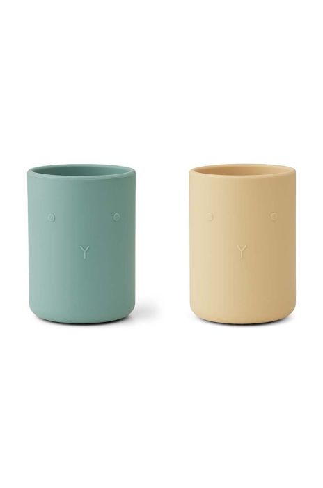 Дитячий кухлик Liewood 2-pack колір бірюзовий (3276922) Дитячий кухлик Liewood 2-pack колір бірюзовий (3276922)