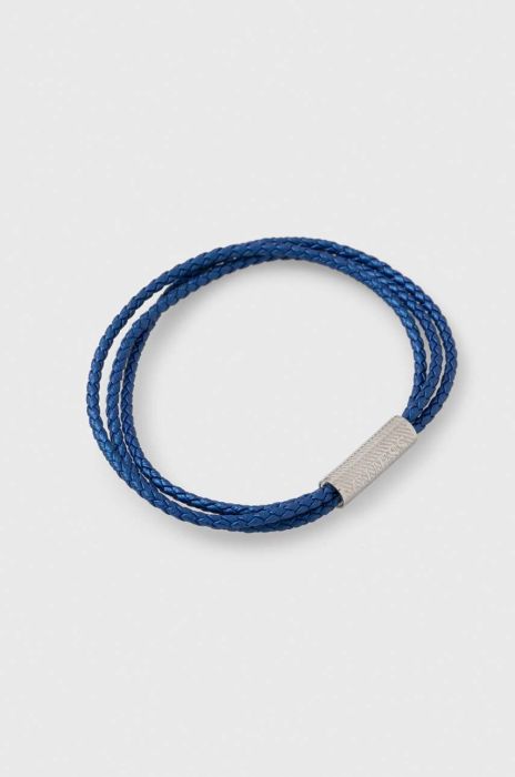 Шкіряний браслет Guess чоловічий колір блакитний (3143695) Шкіряний браслет Guess чоловічий колір блакитний (3143695)