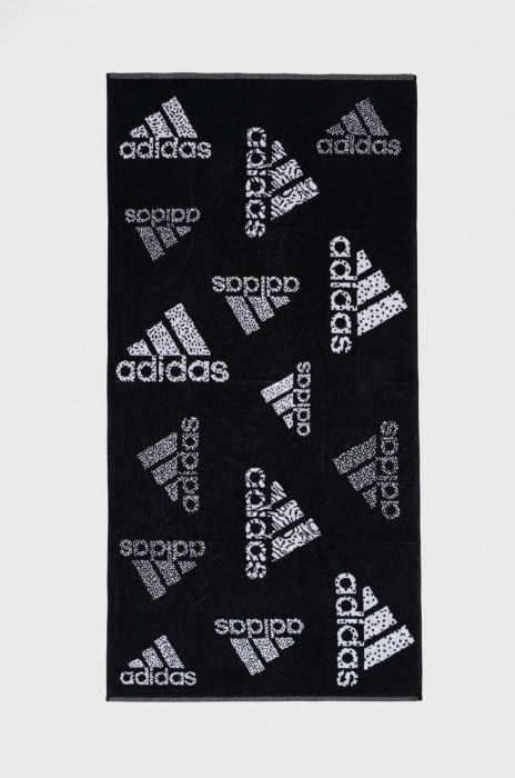 Бавовняний рушник adidas Performance колір чорний Бавовняний рушник adidas Performance колір чорний