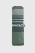 Бавовняний рушник BOSS колір зелений
