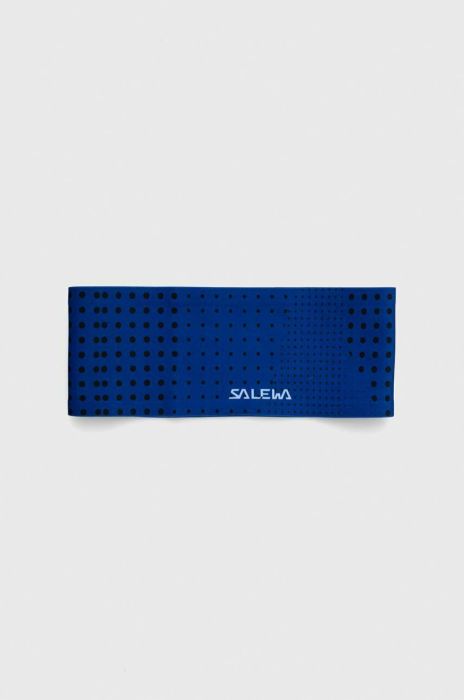 Пов'язка на голову Salewa Pedroc Dry колір блакитний Пов'язка на голову Salewa Pedroc Dry колір блакитний