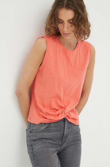 Бавовняний топ Mustang колір рожевий Бавовняний топ Mustang колір рожевий