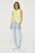 Бавовняний топ Mustang колір жовтий