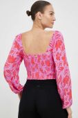 Блузка Billabong жіноча колір фіолетовий візерунок