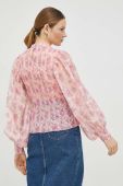 Блузка Bruuns Bazaar жіноча колір рожевий візерунок Блузка Bruuns Bazaar жіноча колір рожевий візерунок