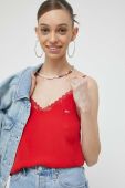 Топ Tommy Jeans жіночий колір червоний (3127397)