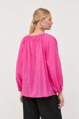 Сорочка з домішкою льону Luisa Spagnoli колір рожевий