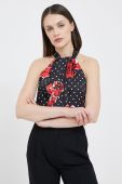 Блузка Artigli жіноча колір чорний візерунок (3152628)