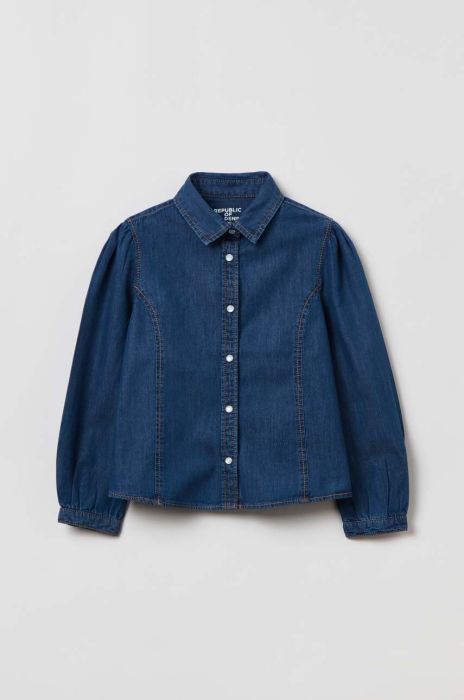 Дитяча джинсова сорочка OVS колір блакитний (3115254) Дитяча джинсова сорочка OVS колір блакитний (3115254)