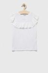 Дитяча бавовняна футболка Guess колір білий (3254037)