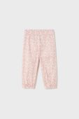 Дитячі бавовняні штанці Mayoral колір рожевий візерунок
