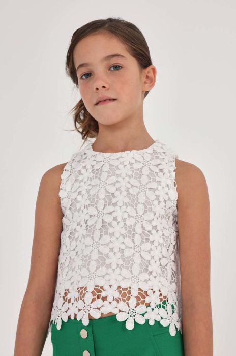 Дитяча блузка Mayoral колір бежевий (2939001) Дитяча блузка Mayoral колір бежевий (2939001)