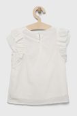 Дитяча бавовняна блузка Birba&Trybeyond колір білий однотонна Дитяча бавовняна блузка Birba&Trybeyond колір білий однотонна