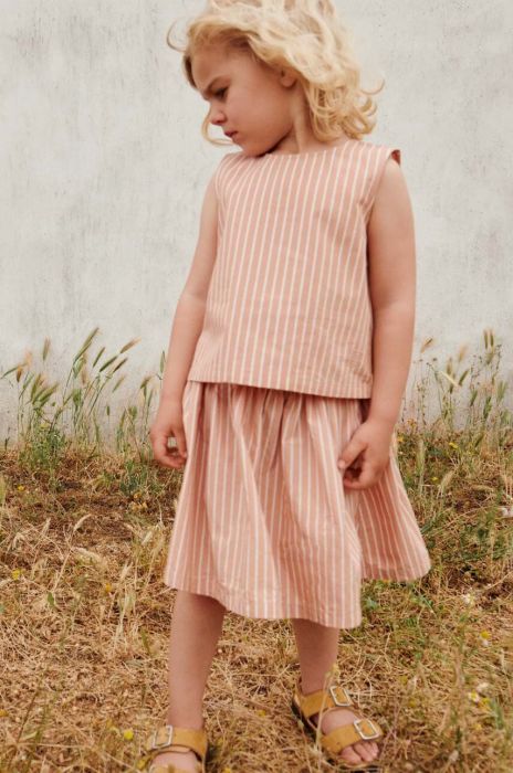 Бавовняна блузка для немовлят Liewood колір бежевий візерунок Бавовняна блузка для немовлят Liewood колір бежевий візерунок