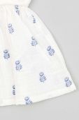 Бавовняна блузка для немовлят zippy колір білий візерунок Бавовняна блузка для немовлят zippy колір білий візерунок