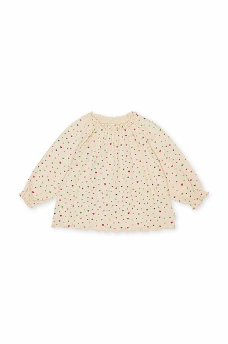 Дитяча блузка Konges Sl?jd колір бежевий візерунок (3057399) Дитяча блузка Konges Sl?jd колір бежевий візерунок (3057399)