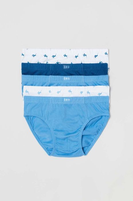 Дитячі бавовняні сліпи OVS 5-pack колір блакитний (3042412)