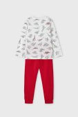 Дитяча бавовняна піжама Mayoral колір червоний з принтом Дитяча бавовняна піжама Mayoral колір червоний з принтом