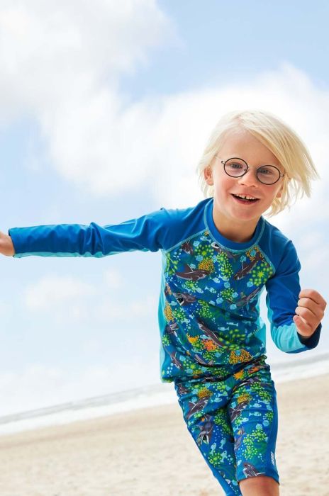 Дитячий купальний лонгслів Lego колір блакитний (3093786) Дитячий купальний лонгслів Lego колір блакитний (3093786)