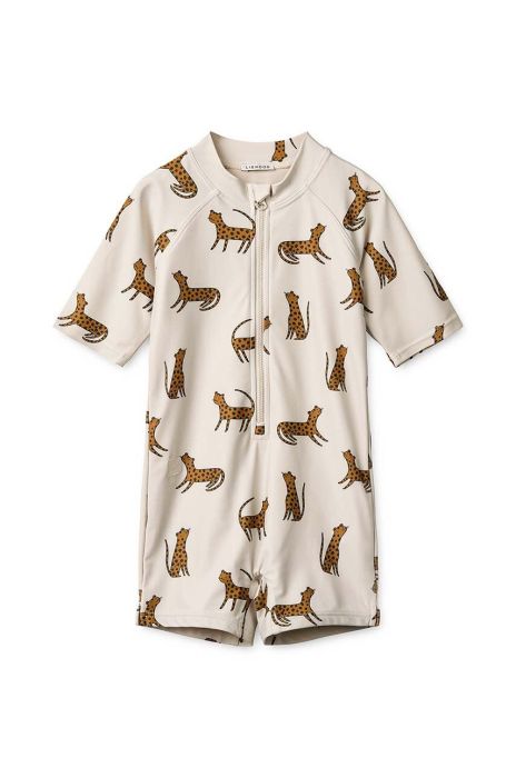 Комбінезон для купання - дитячий купальник Liewood колір бежевий Комбінезон для купання - дитячий купальник Liewood колір бежевий