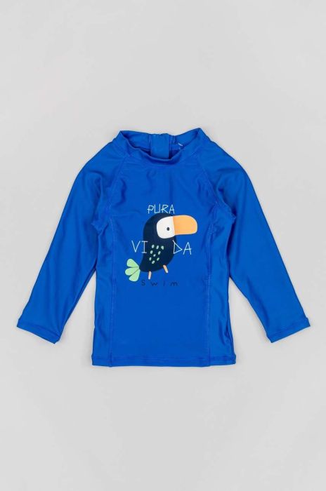 Дитячий купальний лонгслів zippy колір синій Дитячий купальний лонгслів zippy колір синій