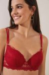Бюстгальтер women'secret Red Caprice колір червоний мереживо однотонний Бюстгальтер women'secret Red Caprice колір червоний мереживо однотонний