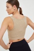 Спортивний бюстгальтер Guess колір коричневий візерунок (2908454) Спортивний бюстгальтер Guess колір коричневий візерунок (2908454)