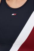 Спортивний бюстгальтер Tommy Hilfiger колір синій візерунок Спортивний бюстгальтер Tommy Hilfiger колір синій візерунок