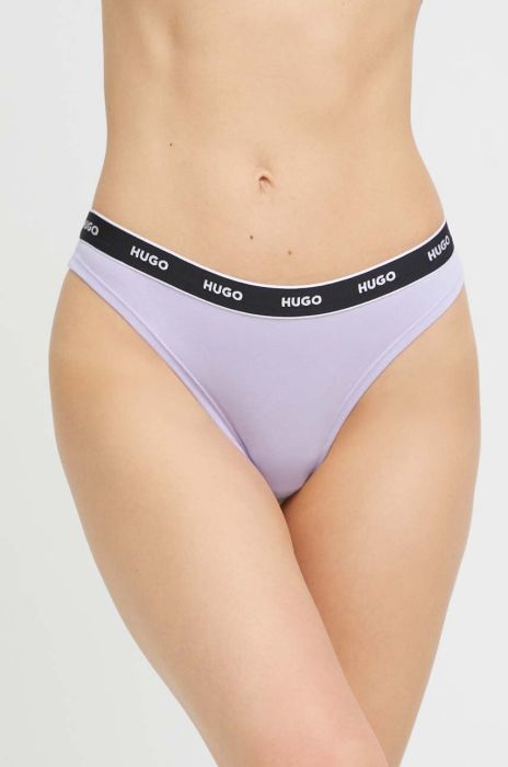 Стринги HUGO 3-pack колір барвистий (3308786)