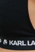 Бюстгальтер Karl Lagerfeld колір чорний однотонний (2987372)