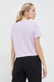 Бавовняна футболка Reebok колір фіолетовий Бавовняна футболка Reebok колір фіолетовий