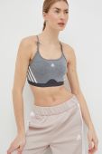 Спортивний бюстгальтер adidas Performance Aeroreact колір сірий Спортивний бюстгальтер adidas Performance Aeroreact колір сірий