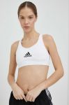 Спортивний бюстгальтер adidas Performance PowerReact колір білий Спортивний бюстгальтер adidas Performance PowerReact колір білий